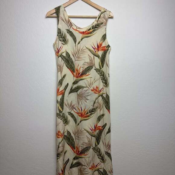Paradise Found Dresses & Skirts - Paradise Found Honolulu Hawaii Bird of Paradise Tropical Floral Maxi Dress Small